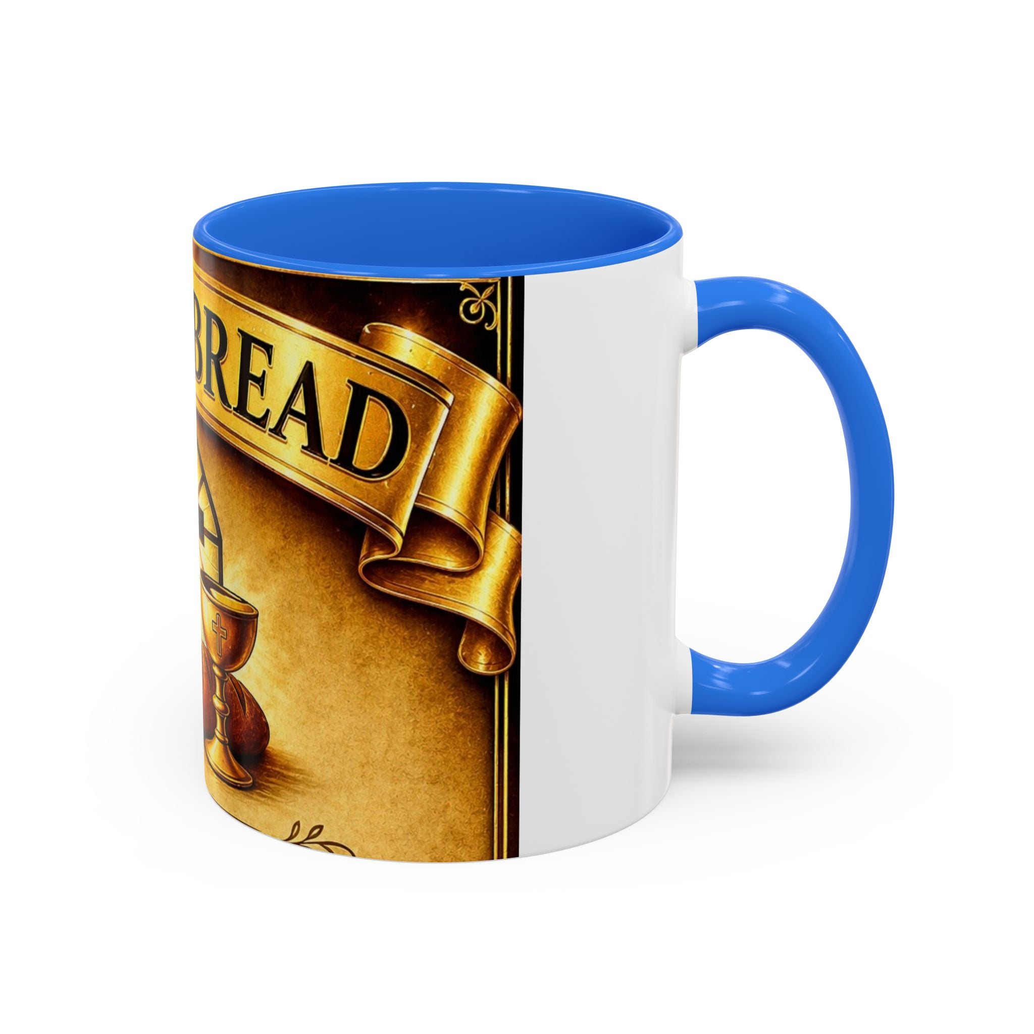 Daily Bread Coffee Mug — Christian Cross & Communion 11oz/15oz
