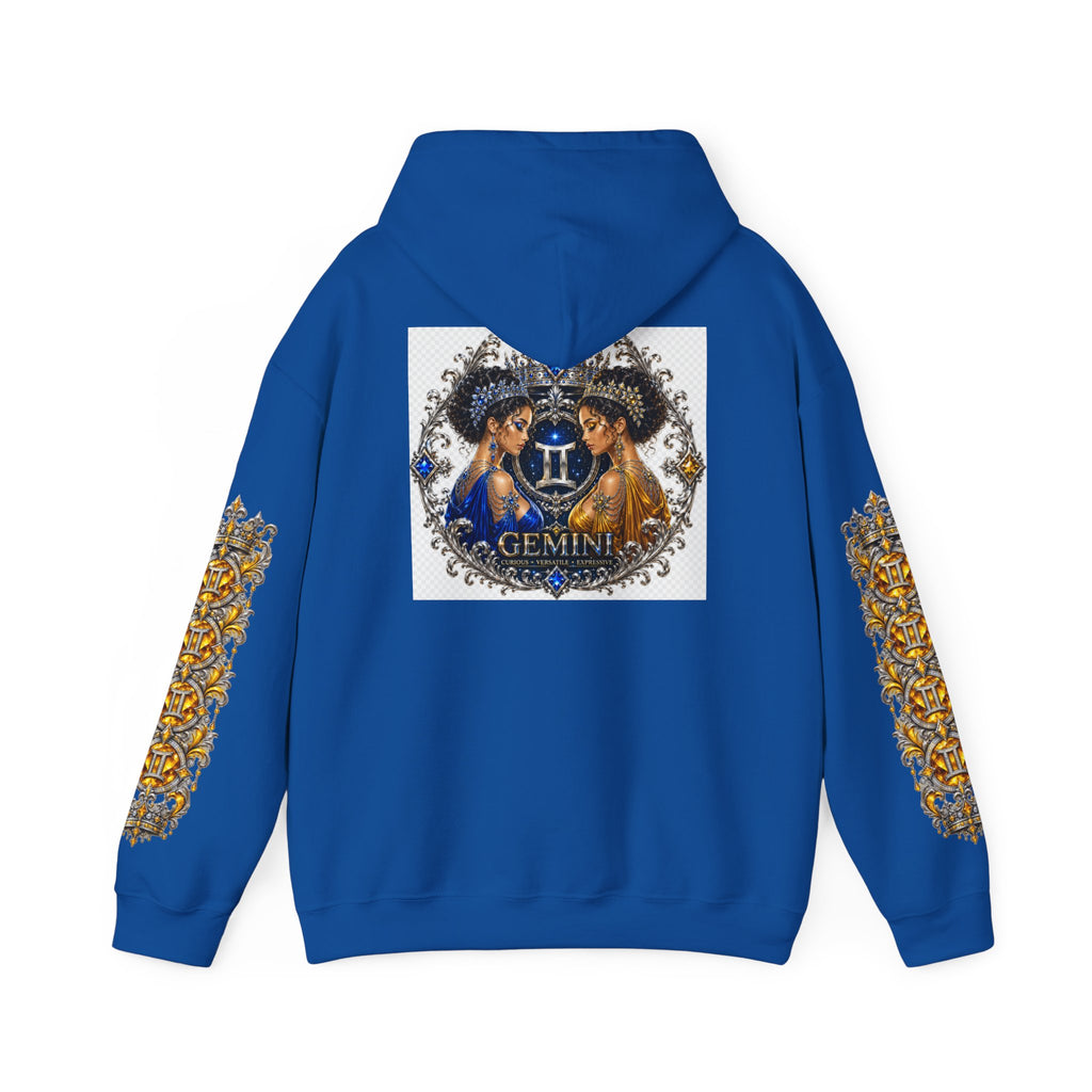 Gemini Zodiac Hoodie — Ornate Twin Constellation Sweatshirt