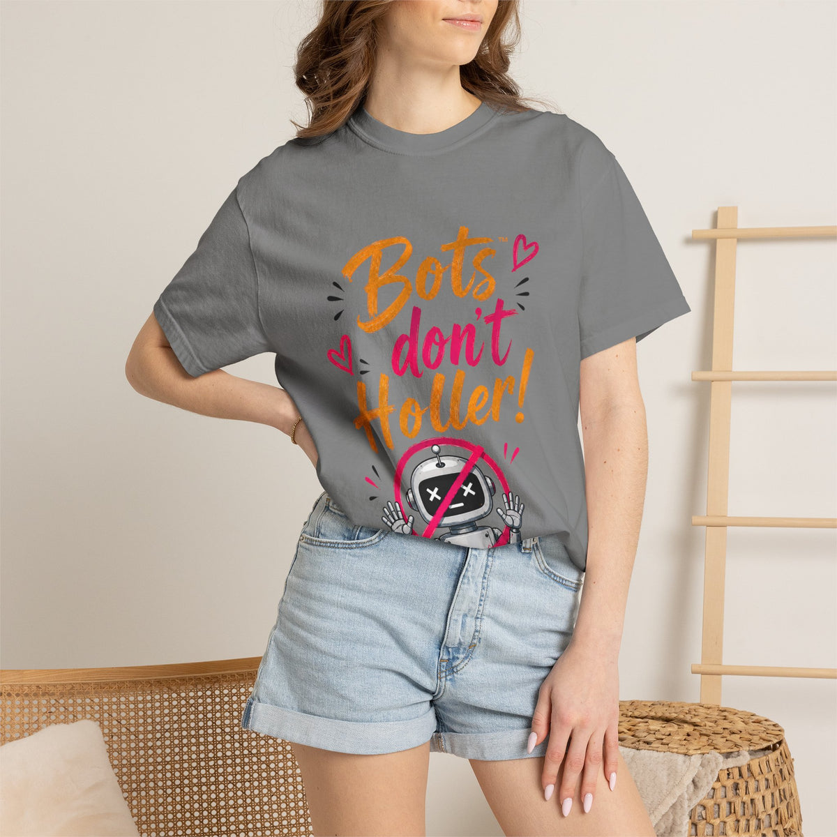 Bots Don't Holler! I Do T-Shirt — Funny Customer Service Representative Tee
