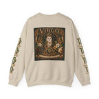 Virgo Zodiac Crewneck Sweatshirt — Owl Virgo Astrology Sweatshirt