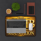 Desk Mat - "The Lamb on Mount Zion" Gold Emblem Gaming/Office Mat