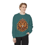 Leo Zodiac Lion Sweatshirt — Regal Astrology Graphic Crewneck