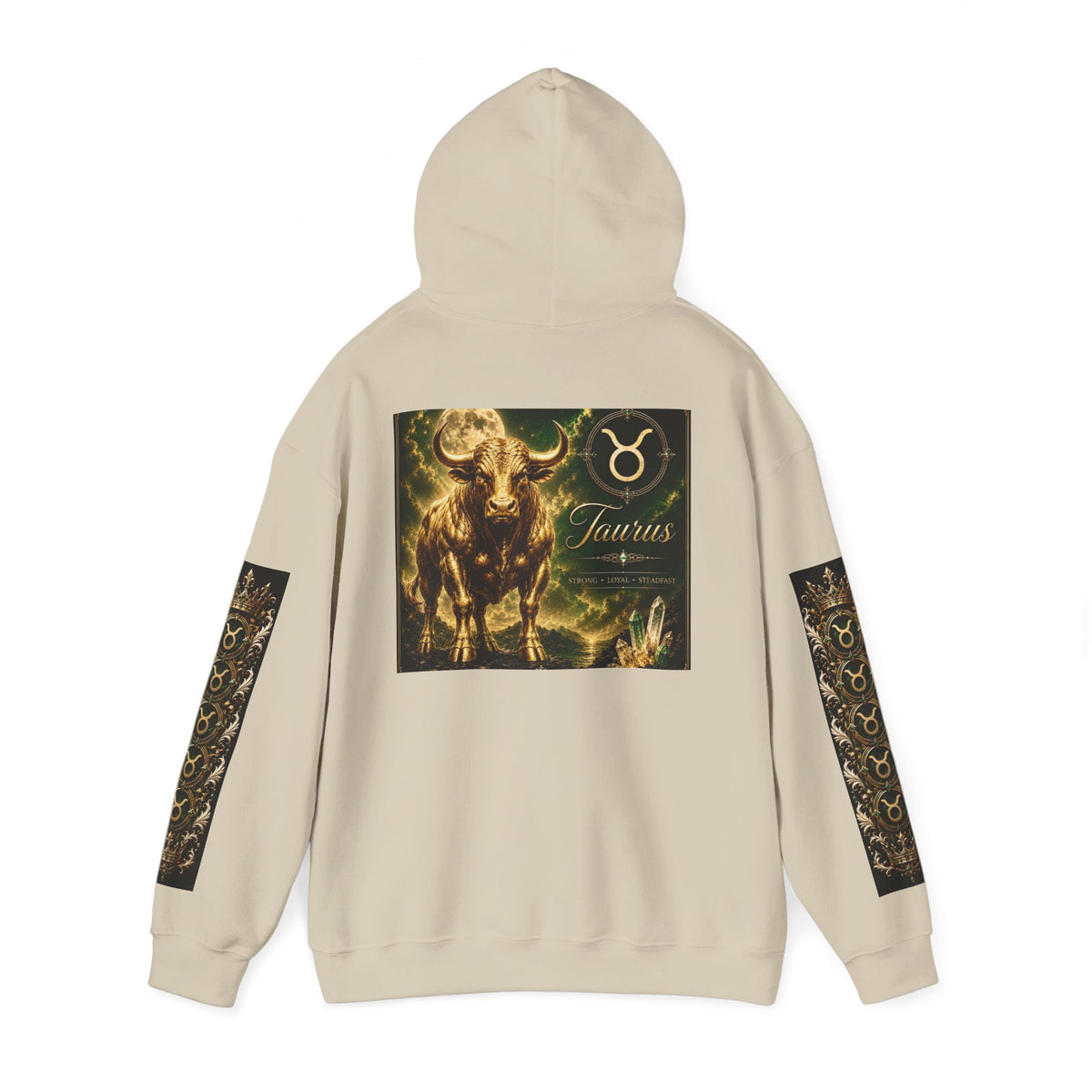 Taurus Zodiac Hoodie — Bull Constellation Graphic Hooded Sweatshirt