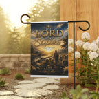Garden Banner — "The Lord Is My Shepherd" Religious Yard Flag (Psalm 23:1)