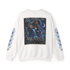 Aquarius Crewneck Sweatshirt — Zodiac Water-Bearer Astrology Pullover