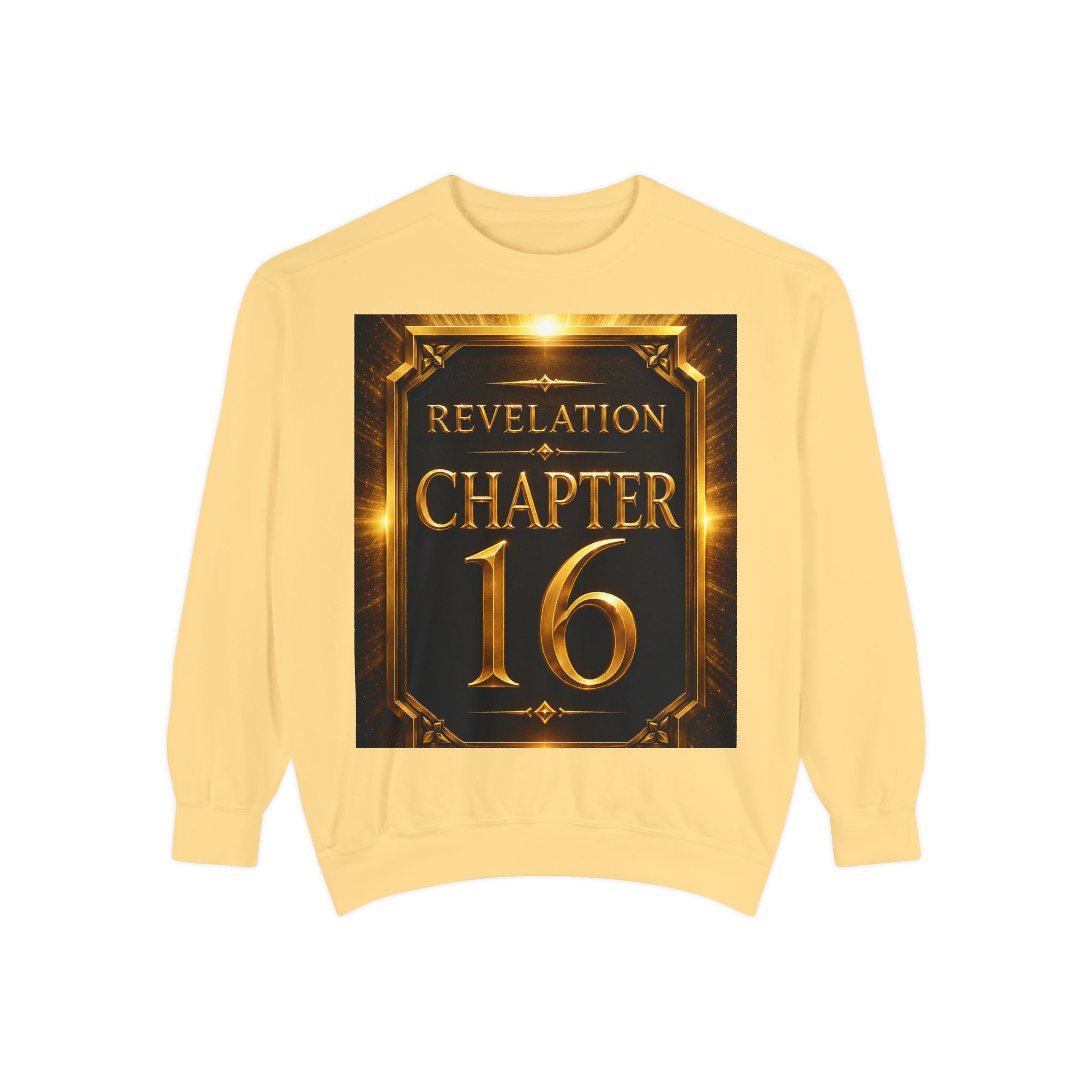 Revelation Chapter 16 Sweatshirt — "Judgment Begins" Apocalyptic Graphic