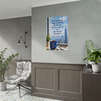 Motivational City View Poster – "Your hard work today is building the life you dream about"