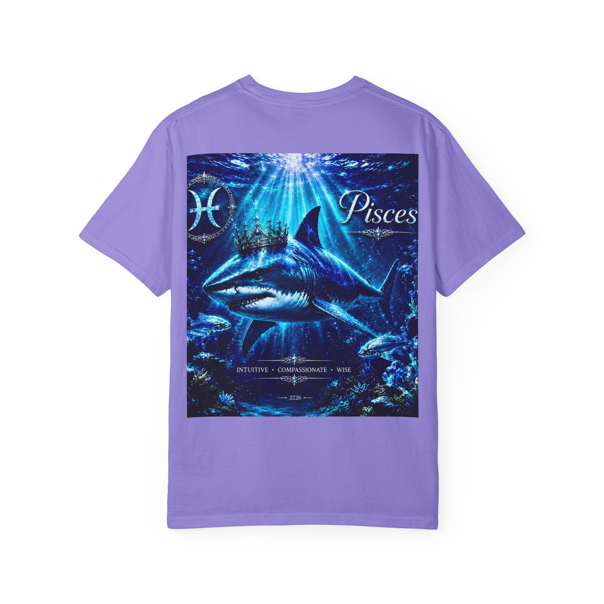 Pisces Zodiac T-Shirt — Mystical Ocean Shark Astrological Tee