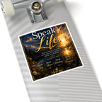 Speak Life Inspirational Sticker — Christian Proverbs 18:21 Faith Vinyl Decal