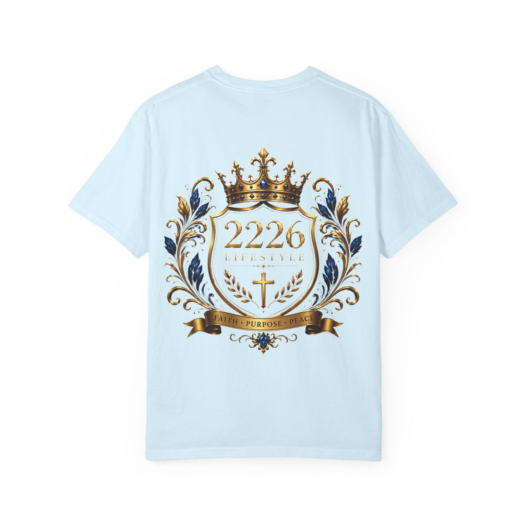 Royal Crest T-Shirt — 2226 Faith & Purpose Graphic Tee