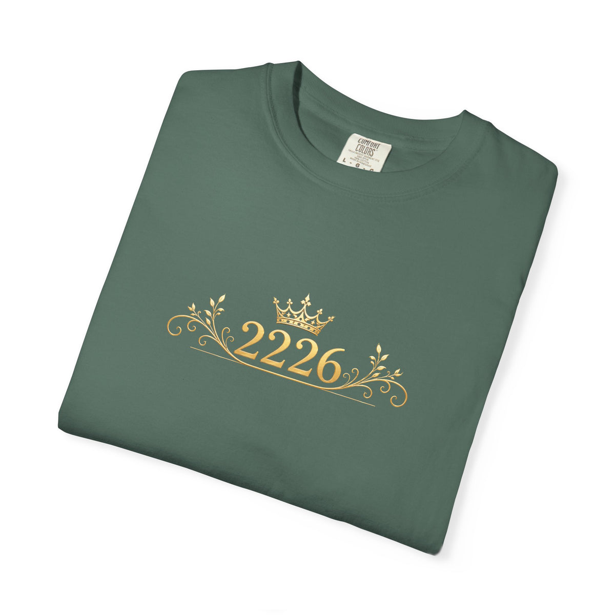 Royal Crest 2226 T-Shirt — Gold Crown Emblem Tee