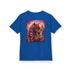 Kids Brown Unicorn Tee — Rainbow Fantasy Magical Horse Shirt