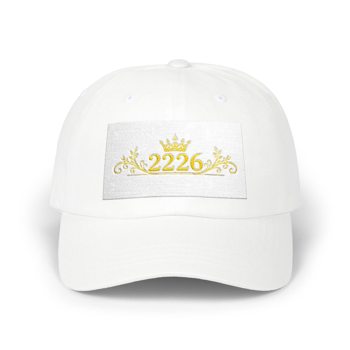Royal 2226 Dad Cap — Embroidered Gold Crown Baseball Hat