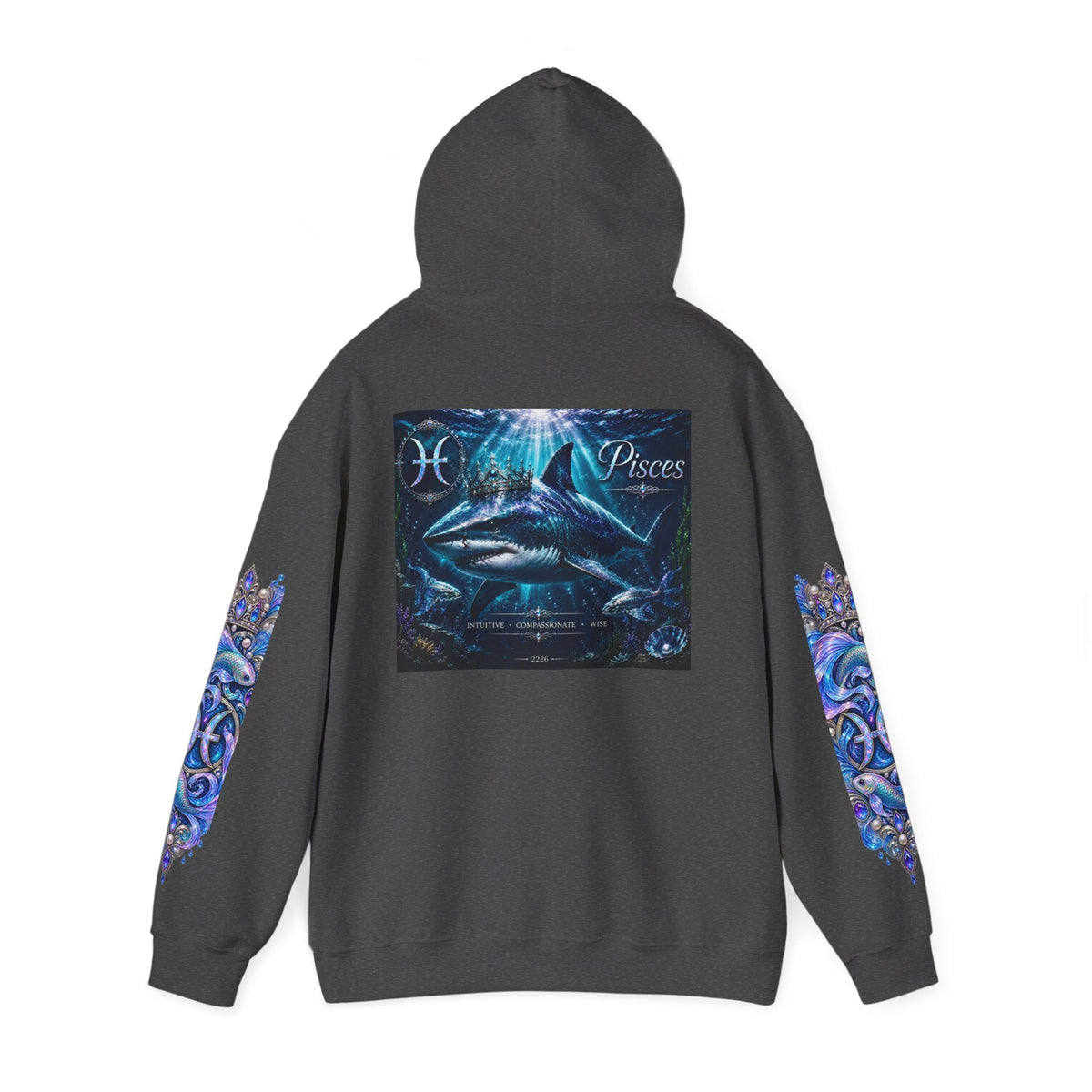 Pisces Hoodie - Astrological Pisces Fish Zodiac Graphic Sweatshirt