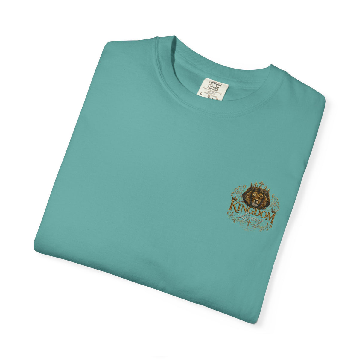 Kingdom Living Lion T-Shirt — Crowned Lion Christian Faith Tee