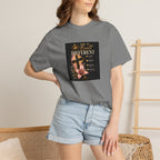 Christian Faith T-Shirt — "She Is Built Different" Floral Cross Tee