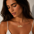 Name Necklace With Crown