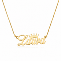Name Necklace With Crown