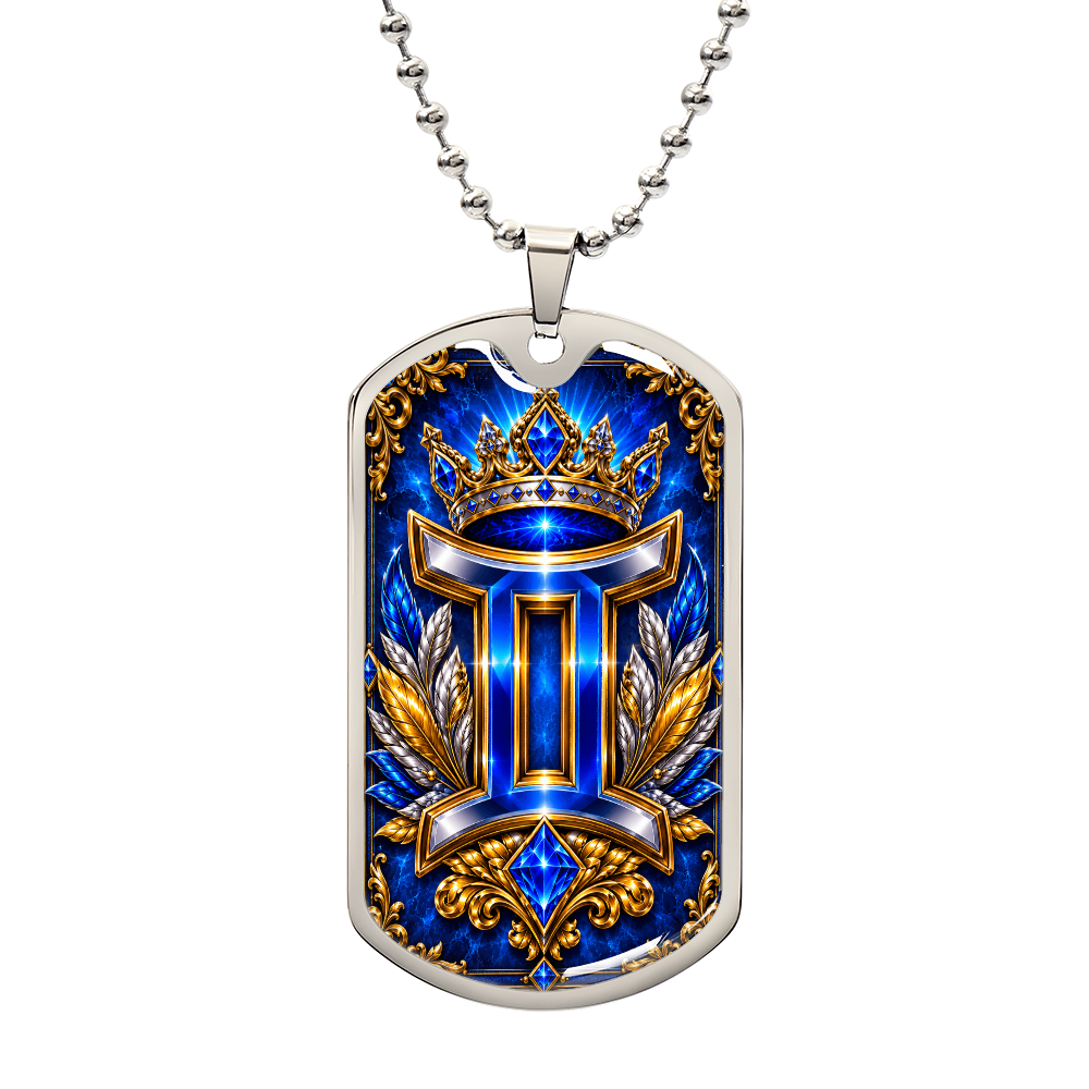 Gemini Zodiac Luxury Dog Tag
