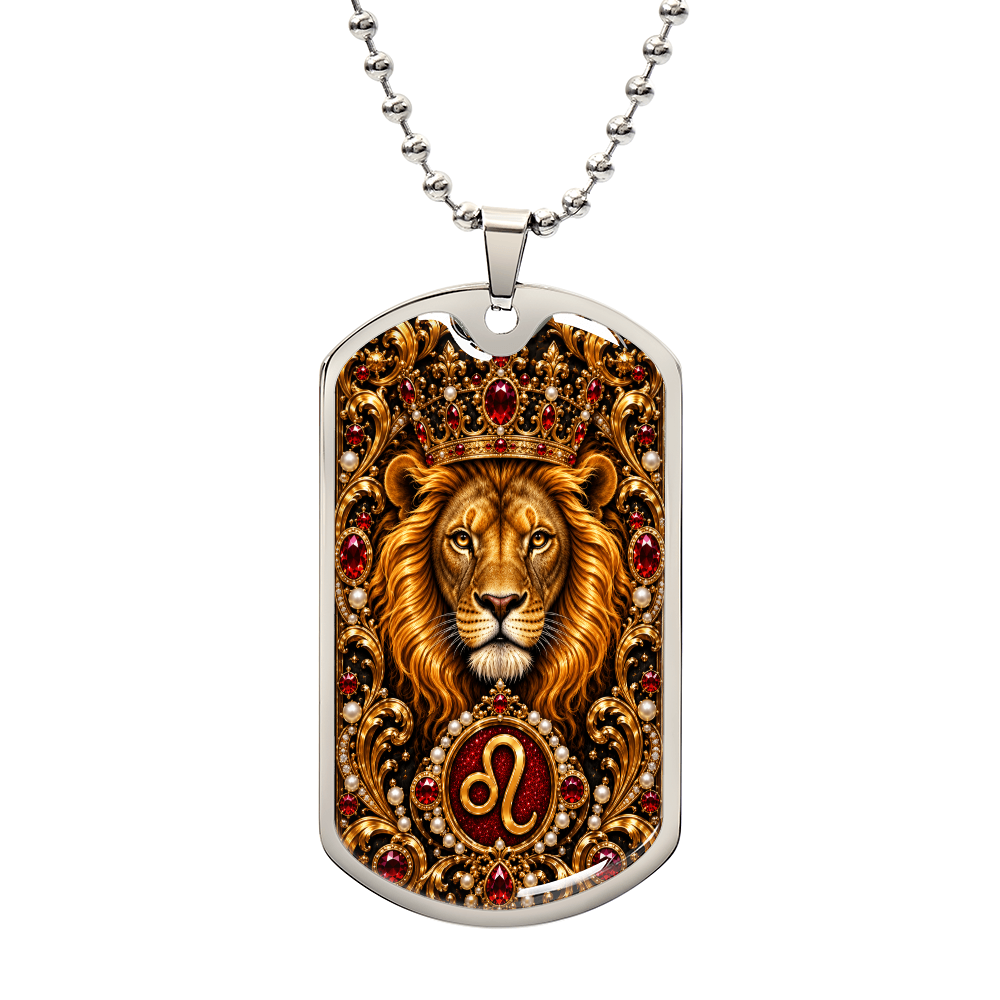 Leo Zodiac Luxury Dog Tag