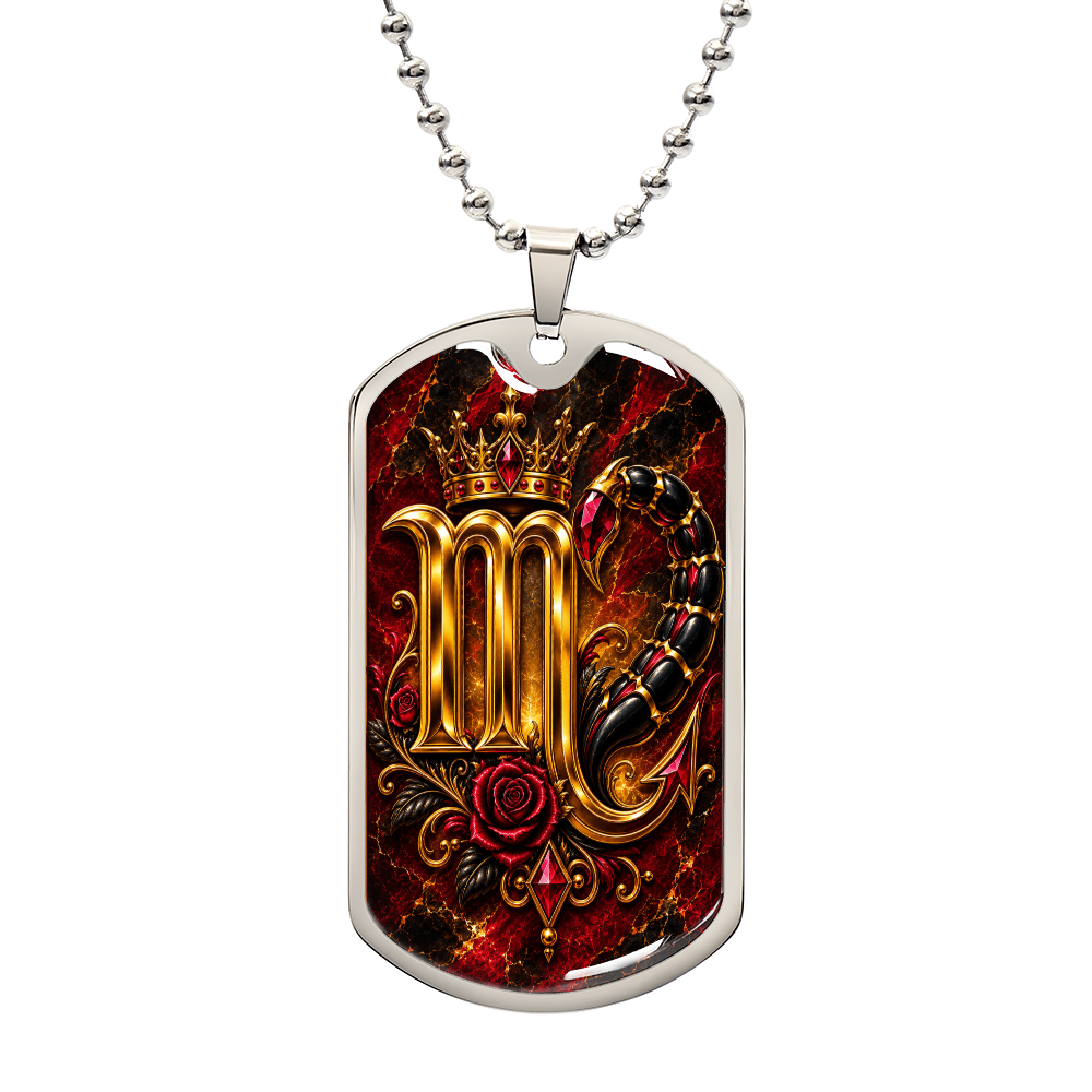 Scorpio Zodiac Luxury Dog Tag