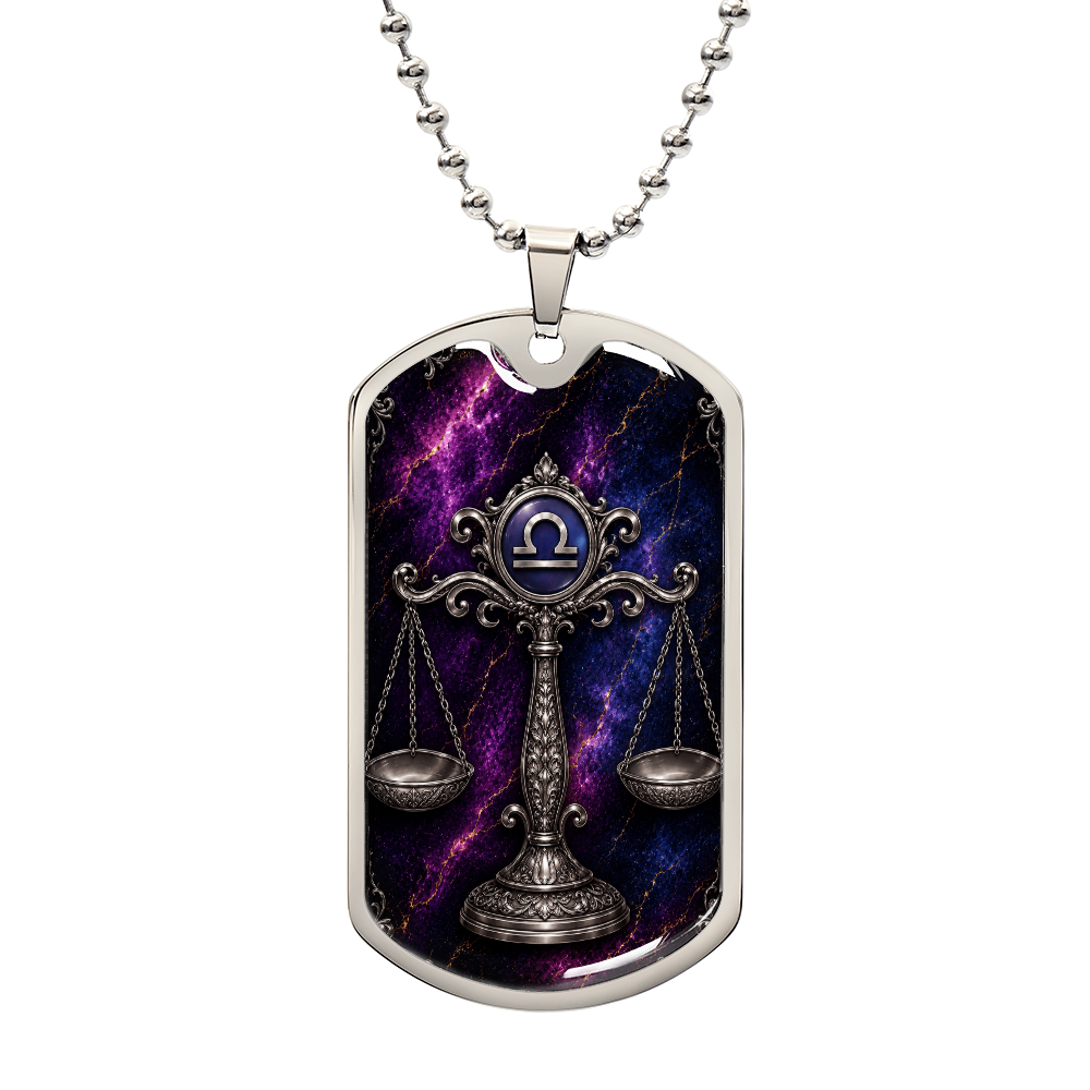 Libra Zodiac Luxury Dog Tag