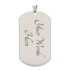 Seraphina Messenger of Light Dog Tag
