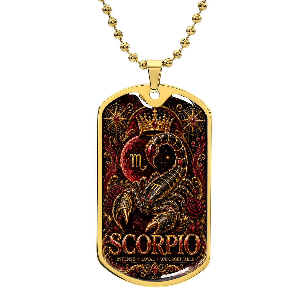 Scorpion Zodiac Luxury Dog Tag