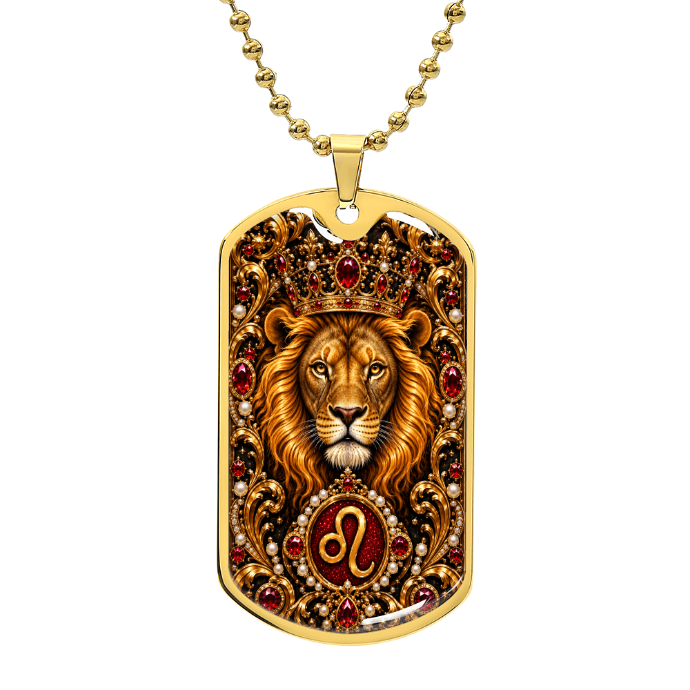 Leo Zodiac Luxury Dog Tag