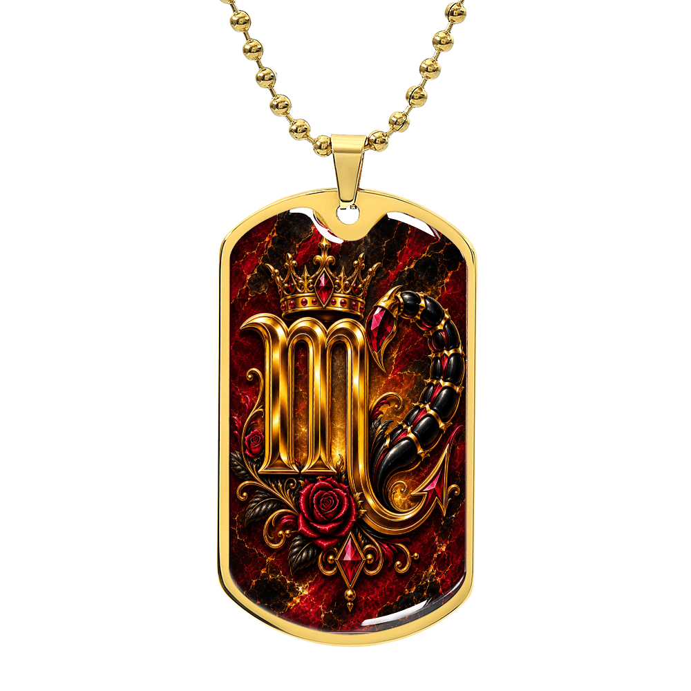 Scorpio Zodiac Luxury Dog Tag