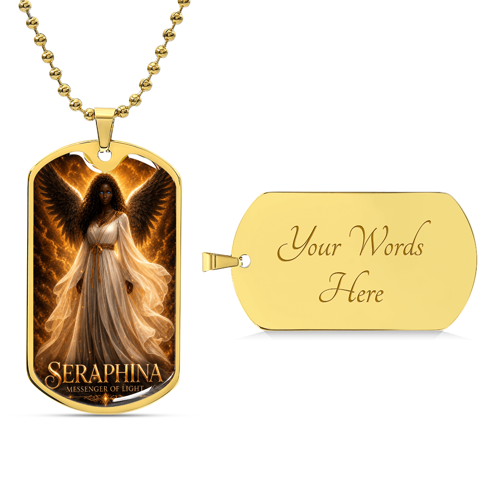 Seraphina Messenger of Light Dog Tag
