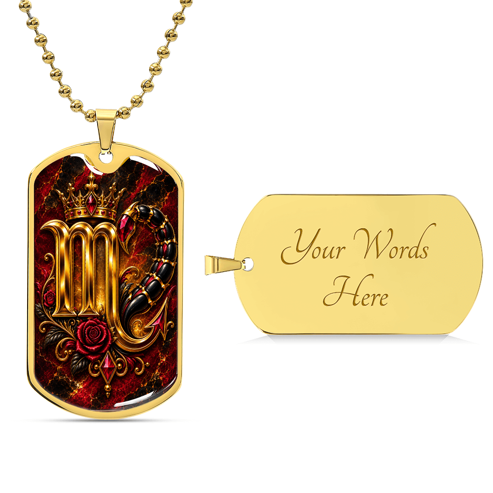 Scorpio Zodiac Luxury Dog Tag