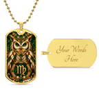 Virgo Zodiac Luxury Dog Tag