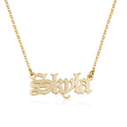 Gothic Name Necklace