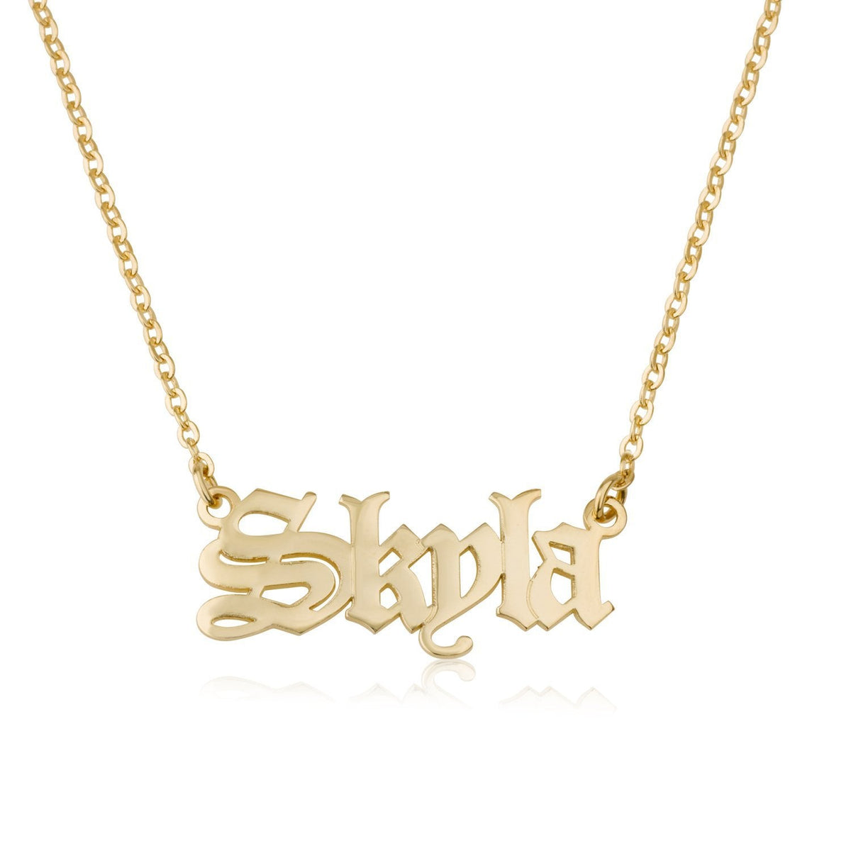 Gothic Name Necklace