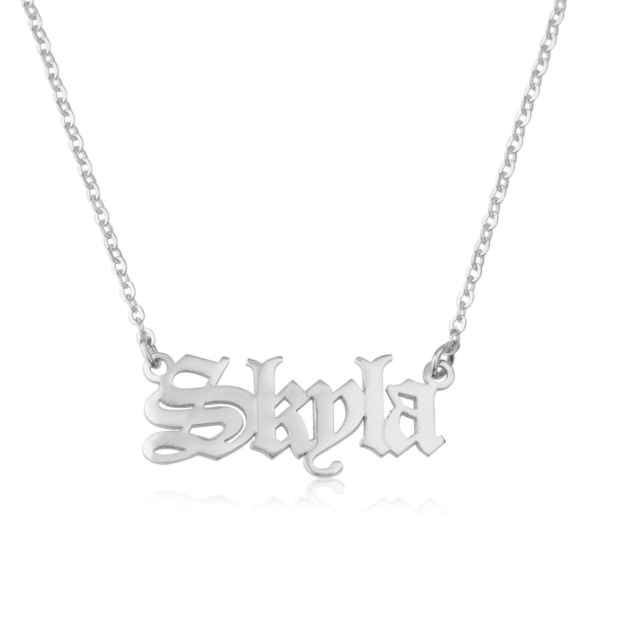 Gothic Name Necklace