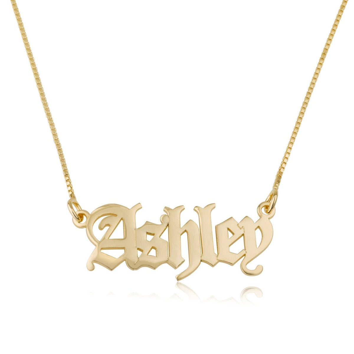 Gothic Name Necklace