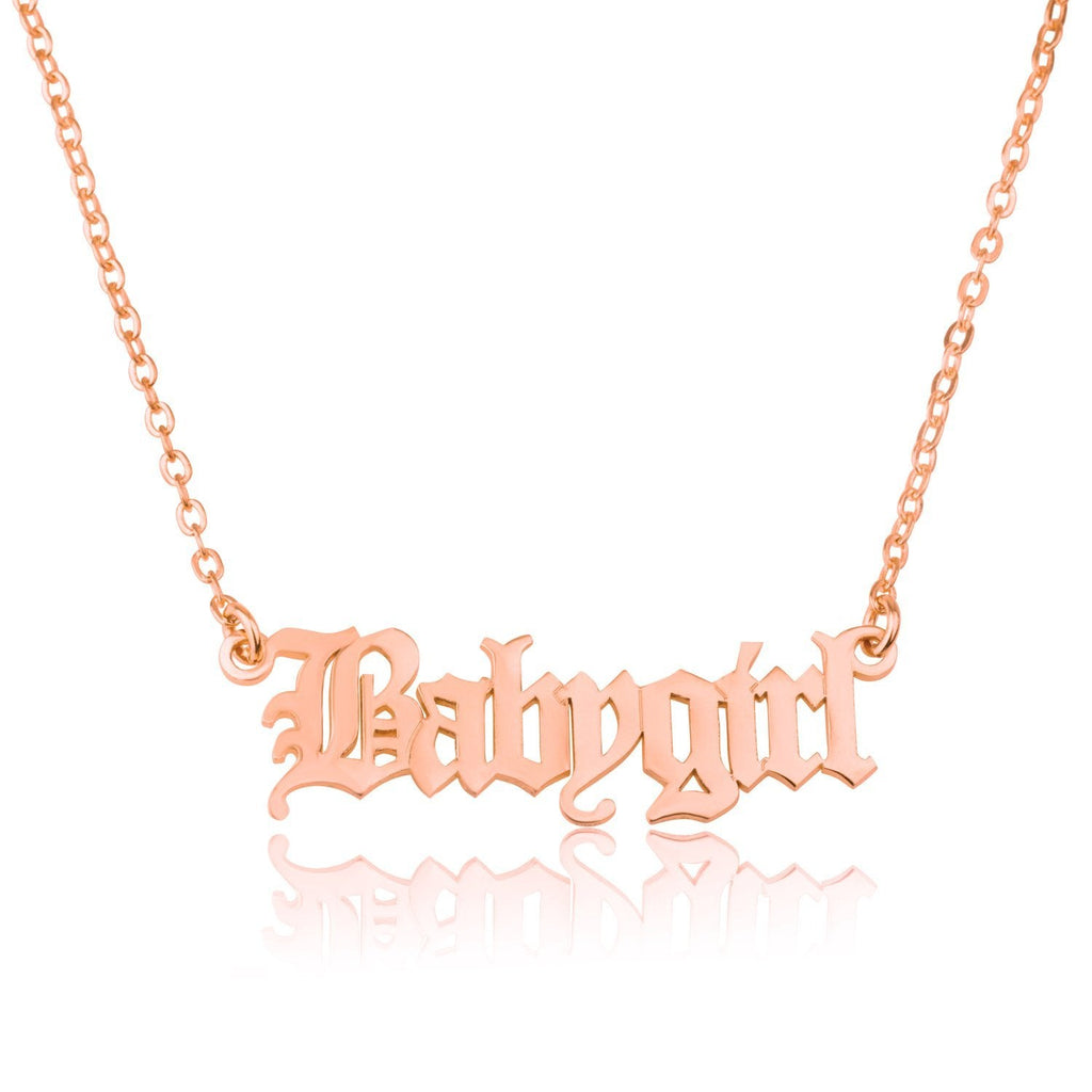 Gothic Name Necklace