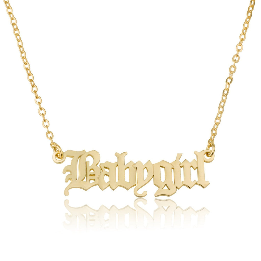 Gothic Name Necklace