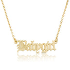 Gothic Name Necklace