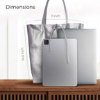 Italian Metallic Full-Grain Leather Tote Bag | Vinci