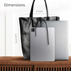 Italian Metallic Full-Grain Leather Tote Bag | Vinci