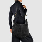 Italian Genuine Suede Hobo Bag | Belluno