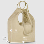 Italian Genuine Suede Hobo Bag | Belluno