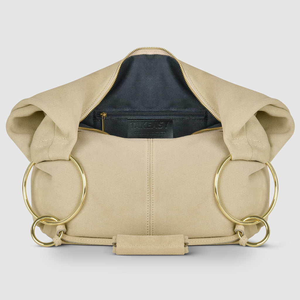 Italian Genuine Suede Hobo Bag | Belluno