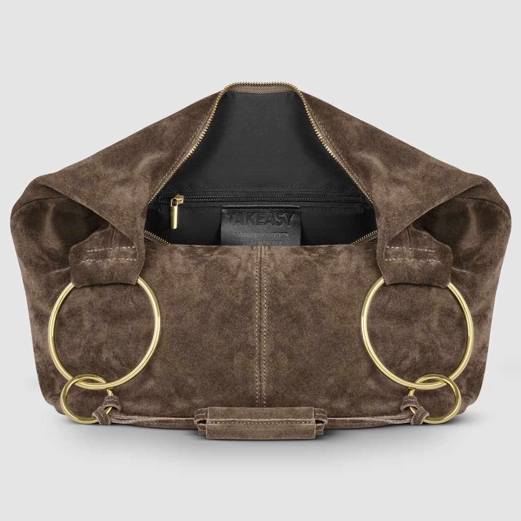 Italian Genuine Suede Hobo Bag | Belluno