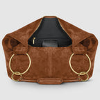 Italian Genuine Suede Hobo Bag | Belluno